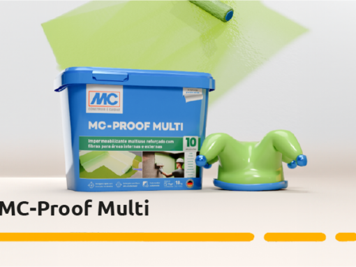 Embalagem Multi Proof com o produto sendo aplicado