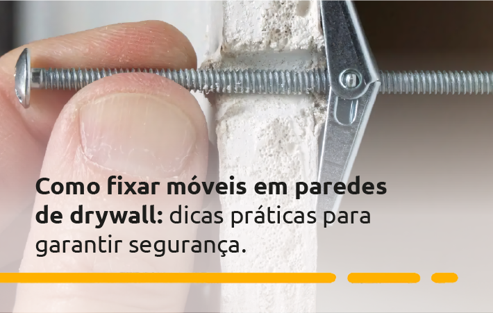 Fixação de um móvel em uma parede de drywall