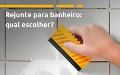 Rejunte para banheiro: qual escolher?